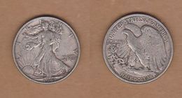 AC - USA - 1943 WALKING LIBERTY HALF DOLLAR-0.90 SILVER - 1916-1947: Liberty Walking (Liberté Marchant)