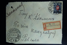 Russian Latvia : Frontside Envelop Registered  Alt Schwanenburg 1917 - Covers & Documents