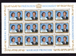 1981,  Mariage Royal Du Grand –duc Henri, 10 X  986**en Feuilles  De 12, Cote 108 €,  Sous Le Prix Poste - Feuilles Complètes