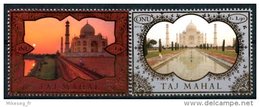 ONU Genève 2014 - Unesco - Patrimoine Mondial Inde "Taj Mahal" - 2 Timbres Détachés De Feuille ** - Ongebruikt