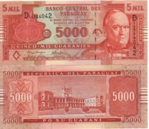 PARAGUAY 5'000 Guaranis  P223a  Dated 2005 - Paraguay