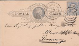 Etats Unis Entier Postal Pour L'Allemagne 1890 - ...-1900