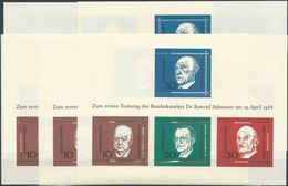 DEUTSCHLAND 1968 Mi-Nr. Block 4 5 Stück ** MNH - 1959-1980