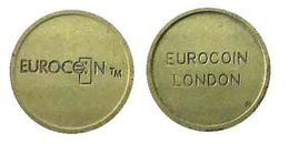 00038 GETTONE TOKEN JETON FICHA MACHINE EUROCOIN LONDON - Andere & Zonder Classificatie