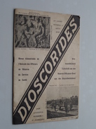 DIOSCORIDES ( 3me Année - N° 1 Aout ) 1939 ( Voir Photo Pour Detail De Quelques Pages ) NL / FR ! - Sonstige & Ohne Zuordnung