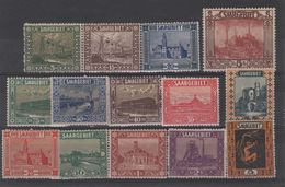 Sarre -Saargebiet_  Série 83/96 _ 1923 - Dienstzegels