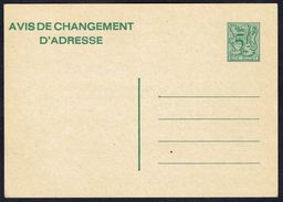 Changement D'adresse N° 22 III F - Non Circulé - Not Circulated - Nicht Gelaufen. - Avis Changement Adresse