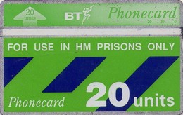 REINO UNIDO. HM Prisons Only (Thermographic Band) 20U. 02/1992. CUP005. (501) - Autres & Non Classés