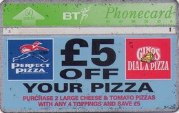 REINO UNIDO. Perfect Pizza / Gino's Discount Card. 509L. BTA-133.(503) - Other & Unclassified