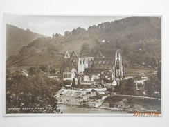 Postcard Tintern Abbey From The Ferry PU 1936 In Chepstow RP My Ref  B11700 - Monmouthshire