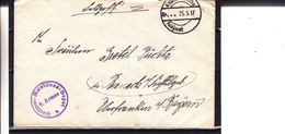 Russie - Lettonie - Lettre Militaire De 1917 - Feldpost - Exp Vers Oberfranken - Cachet Dépot Munitions - Lettres & Documents