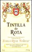 1123 - Espagne  - Andalousie - Tintilla De Rota - Embotellado Expecialmente Para La Fundación Alcade Zoilo Ruis Mateos - Rotwein