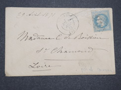 FRANCE - Env Pour St Chamond Envoyée Pendant La Période De La Commune - Mai 1871- P22017 - War 1870