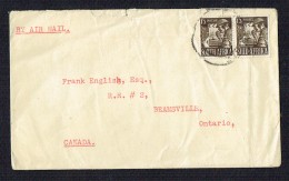 Air Letter To Canada  1/3 Signaller Pair SG 94 - Covers & Documents