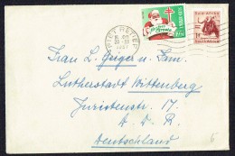 1957  Letter To Germany  1947 Xmas Seal - Covers & Documents