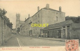 54 Maxéville, Une Rue, Eglise Au Fond..., Affranchie 1910 - Maxeville