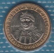 CHILE 100 PESOS 2006 KM# 236 Bi-métallique MAPUCHE - Chili