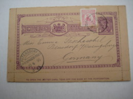 1895 , Letter Card Send To Germany , Very Good Contition - Lettres & Documents