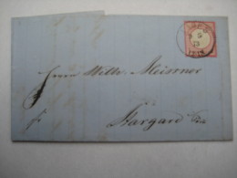 1873 , LABES  , Klarer Stempel Auf Brief Mt Inhalt - Briefe U. Dokumente