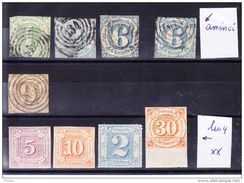 ALLEMAGNE, THURN UND TAXIS, PETIT LOT OBL Ou **. (7B788) - Otros & Sin Clasificación