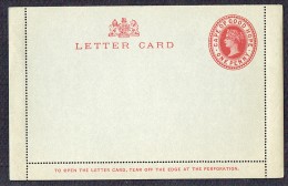 COGH   Queen Victoria  1d. Bright Carmine On Dark Grey  Letter Card Unused - Cape Of Good Hope (1853-1904)