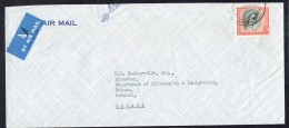 1958  Air Letter To Canada  Qn Elizabeth 2/6  SG 12 - Rhodésie & Nyasaland (1954-1963)