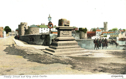 LIMERICK - TREATY STONE AND KING JOHN'S CASTLE  I449 - Limerick