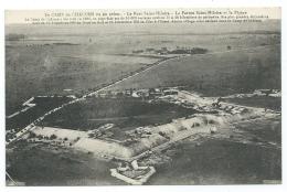 CPA LE CAMP DE CHALONS VU EN AVION, VUE AERIENNE, LE FORT SAINT ST HILAIRE ET LA PLAINE, MARNE 51 - Camp De Châlons - Mourmelon