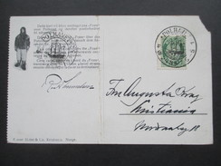 Norwegen 1924 Fram Karte 2 Stempel Polhavet. Arktischer Ozean / Schiff. 4 Sprachige Karte. Eisbär. NBr. 7. Polarmeer - Covers & Documents