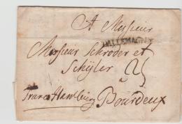 DK-V012 /  DÄNEMARK  - Odense 1790, Franco Hamburg Nach Bordeaux Mit Vollem Textinhalt. - ...-1851 Voorfilatelie