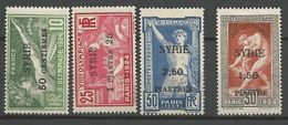 SYRIE N° 122 à 125  NEUF*  CHARNIERE TB / MH - Unused Stamps