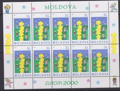 Europa Cept 2000 Moldova 1v  Sheetlet ** Mnh (F6742) - 2000