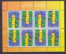 Europa Cept 2000 Belarus 1v Sheetlet ** Mnh (36982) - 2000