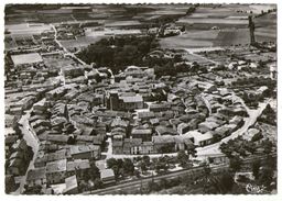 CPSM  11     BRAM  1954     VUE AERIENNE    CENTRE VILLE - Bram