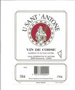 Etiquette De VIN CORSE " U SANT ANTONE - Ghisonaccia " - Religions