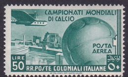 Italy-Colonies And Territories-Aegean General Issue-AP 37 1934 Football World Championship Lire 50 Green MNH - General Issues