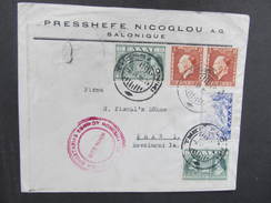BRIEF Salonique - Prag 1939  //  D*28106 - Lettres & Documents