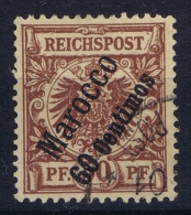 Deutsche Post Marokko: Mi 6  Obl./Gestempelt/used  1899 - Morocco (offices)
