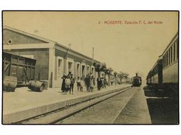 3328 ESPAÑA. VALENCIA. MOGENTE. FERROCARRILES. Estación Del Ferrocarril Del Norte (B/C). - Autres & Non Classés