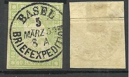 SCHWEIZ Switzerland 1854 Michel 17 O Gut Gestempelt BASEL Briefexpedition - Gebraucht