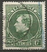 Belgium - 1929 Albert I 20 F Used   SG 502  Sc 213 - 1929-1941 Grande Montenez