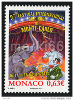 Monaco - 2013 - 37th International Circus Festival Of Monaco - Mint Stamp - Sonstige & Ohne Zuordnung