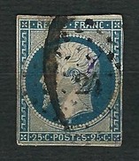 FRANCIA 1852 - Louis Napoleon- 25 C. Blue - Yvert 10 - 1852 Louis-Napoleon