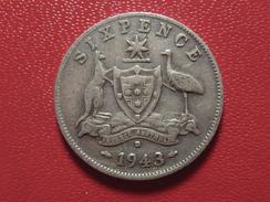 Australie - 6 Pence 1943 D 3880 - Sixpence