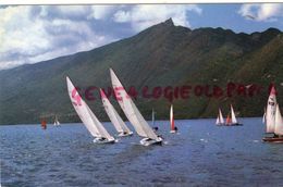 73 - LAC DU BOURGET- REGATES A VOILES SUR LE LAC ET LA DENT DU CHAT -1972 - Le Bourget Du Lac