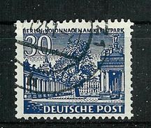 Berlin 1949: Mi.-Nr. 51 II (PM 5): Berliner Bauten   Gest. - Plaatfouten En Curiosa