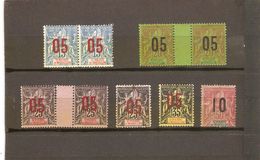 SAINT PIERRE ET MIQUELON    N°105/106 NEUF * ET  OBLITERE  DE 1912 - Unused Stamps