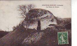 08. CHATEAU PORCIEN . LES RUINES DU DONJON . Editeur WILMET - Chateau Porcien