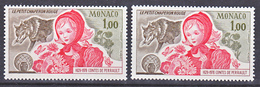 Monaco 1156 Variété Loup Brun Et Gris Brun Perrault Neuf ** TB  MNH Sin Charnela - Varietà