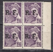 FRANCE 1944 - BLOC DE 4 TP N° 3 / LYON / NEUFS** / B47 - Befreiung